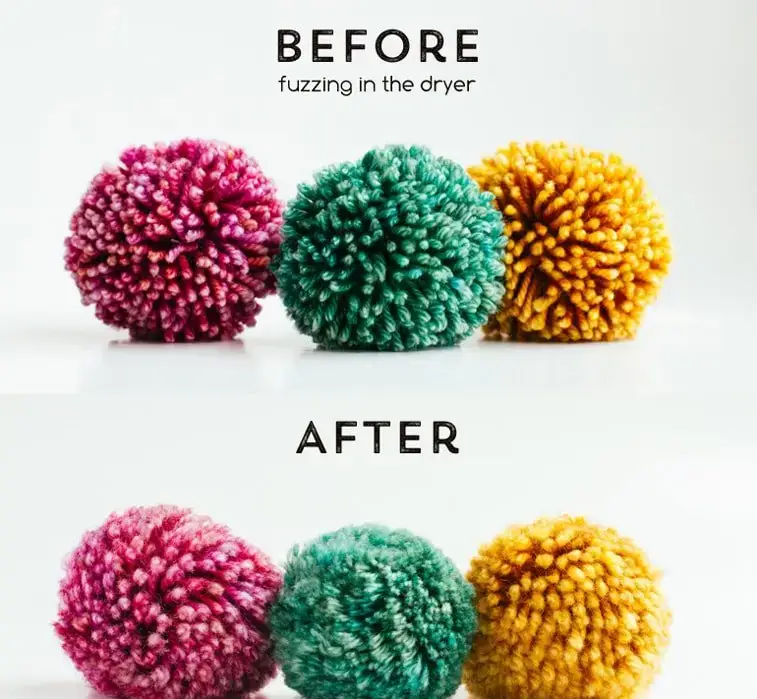 how to fuzzy pom poms