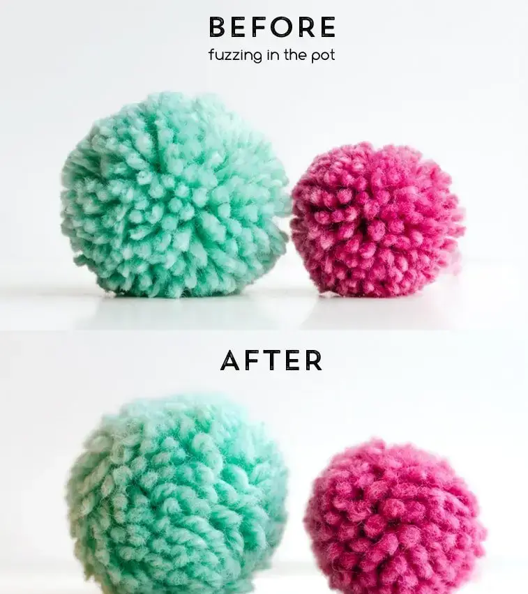 how to make fuzzy pom poms