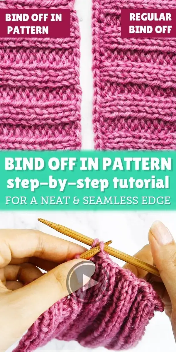 binding off in pattern knitting