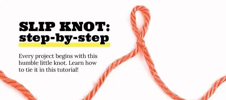 Slip-solmun solmiminen neulomista varten