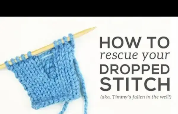 떨어진 스티치를 고치는 방법