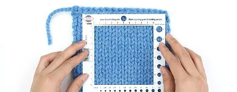knitting gauge measure