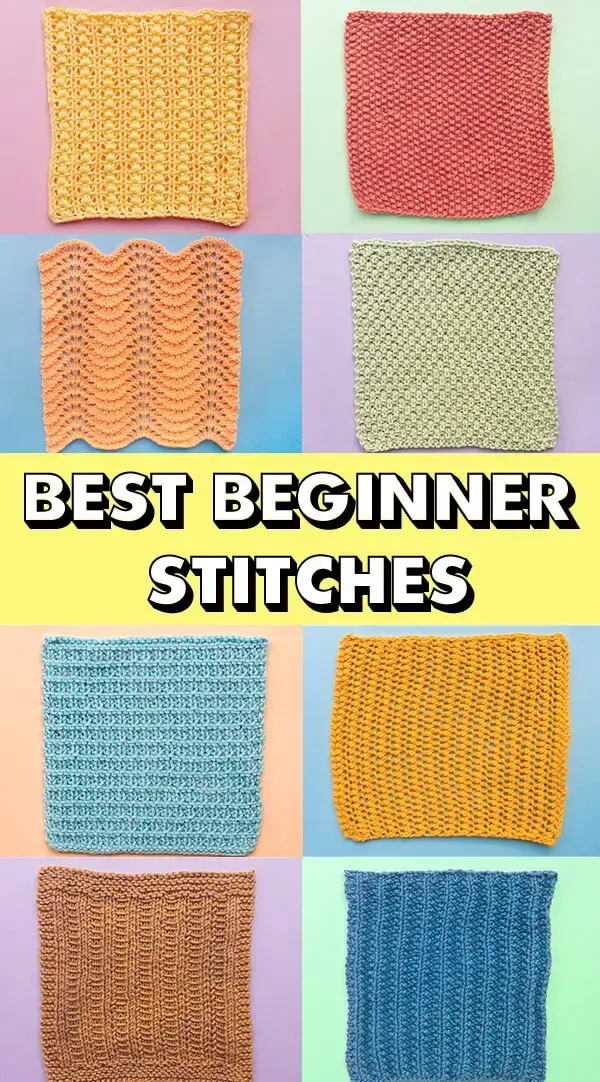 Best Stitches for Beginner Knitters | Sheepandstitch.com