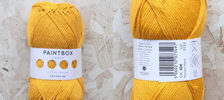 mustard cotton yarn