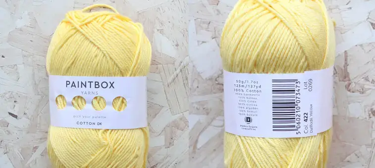daffodil yellow cotton yarn