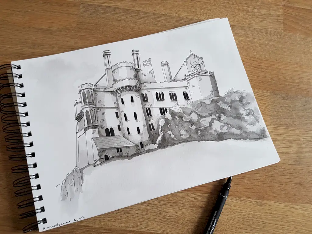 desenho de st-michaels-mount
