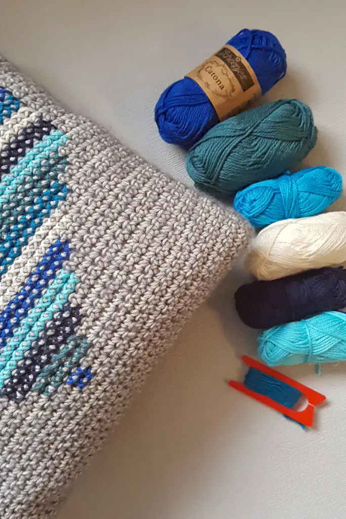 Funda de coixí de ganxet Cross My Heart