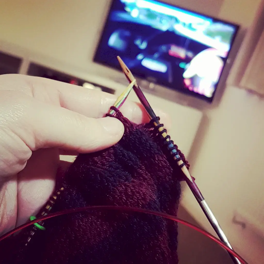 Teixir o fer ganxet sense mirar