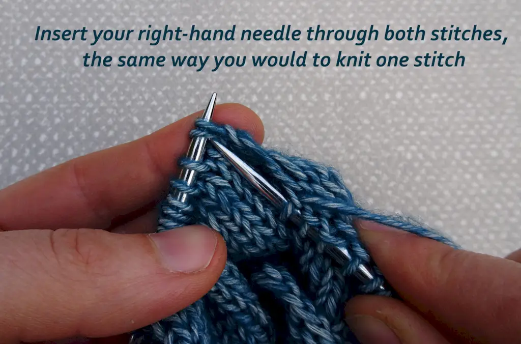 K2tog-ステップ-2