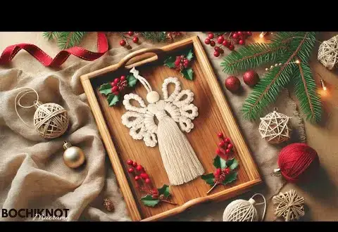 Nádherné Macrame Vánoční Angel Ornament Tutorial – 2024 Macrame vánoční výzva