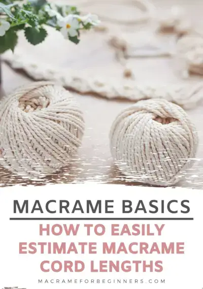 마크라메 코드 길이를 쉽게 추정하는 방법