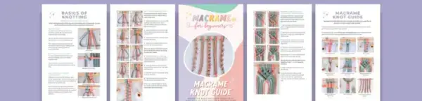Free Macrame Knot Guide with Step-by-Step Photos and Instructions  Mimi & basket