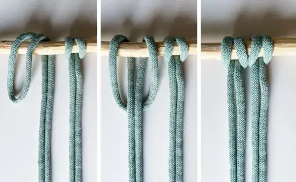 Reverse Larks Head Knot Step-by-step Tutorial with Photos  Mimi & basket Knot Guide
