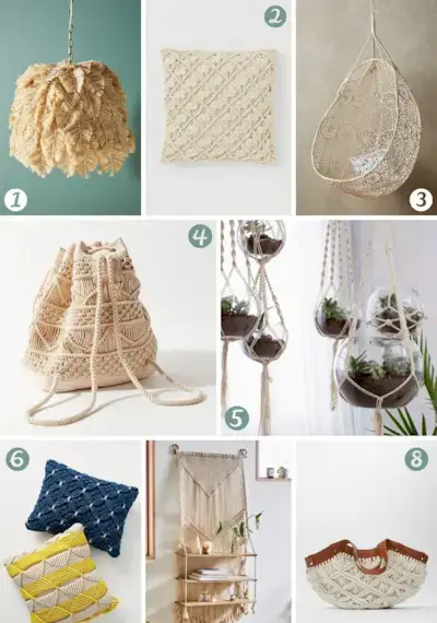 Macrame Musthaves – Kesän 2020 parhaat Boho Macrame -tuotteet