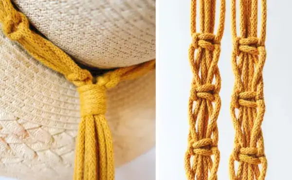 Easy DIY Macrame Hat Hanger Tutorial for Beginners (PDF) - Happy Knotting Macrame Patterns