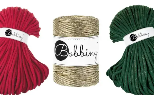 Sparkling & Festive Macrame Christmas Cords by Bobbiny