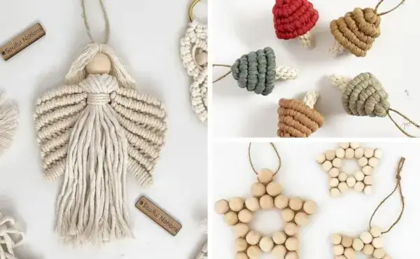 Decembra ikmēneša makrama izaicinājums — izveidojiet pats savus makrama Ziemassvētku rotājumus