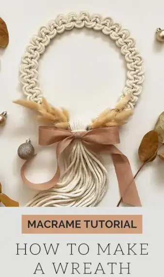 Easy DIY Macrame Christmas Wreath Tutorial by Soulful Notions  Mimi & basket