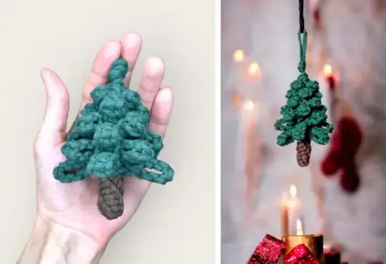 Monthly Macrame Challenge - 3D Christmas Tree Macrame Tutorial