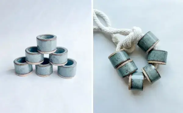 Gorgeous Ceramic Beads and Tubes for Macrame by Stacia Schaefer Design