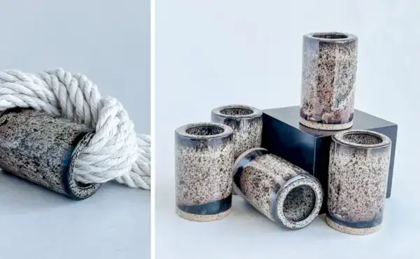 Gorgeous Ceramic Beads and Tubes for Macrame by Stacia Schaefer Design