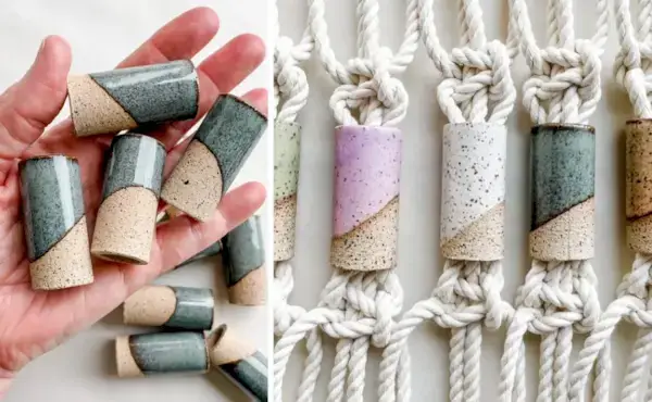 Stacia Schaefer Design によるゴージャスなセラミック マクラメ ビーズをご覧ください。