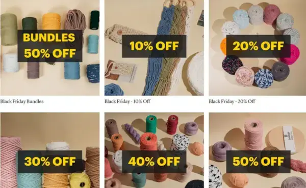 The Best Macrame Black Friday Deals - Enjoy up to 50 procent off on Cords