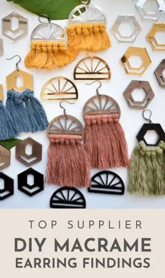 Macrame Supplier Spotlight - DIY Macrame Earring Findings Ketmercantile