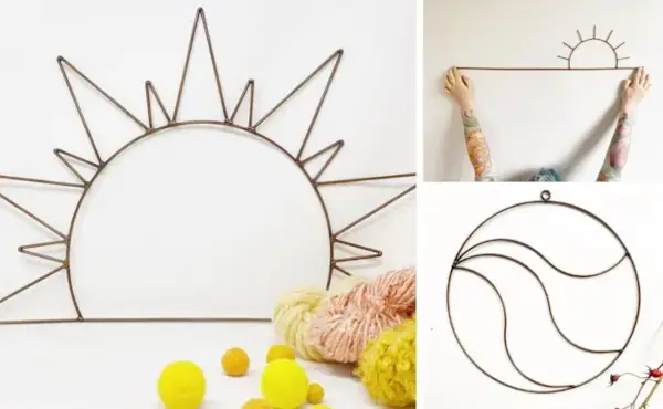 10 Best Etsy Finds To Take Your Macrame Projects To The Next Level - Macrame Metal Shapes Frames  Mimi & basket 11