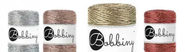 Bobbiny Macrame Christmas Cords - Gold, Silver Macrame Cords for Beginners