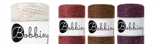 Bobbiny Macrame Christmas Cords - Gold, Silver Macrame Cords for Beginners