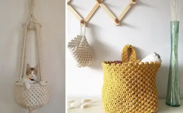 Functional Macrame Projects - Free Patterns - January Monthly Macrame Challenge