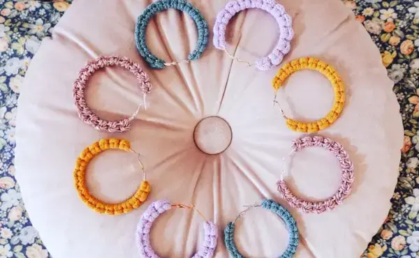 Easy Macrame Earrings Tutorial March Monthly Macrame Challenge