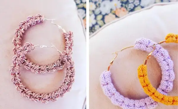 3 月のマンスリー マクラメ チャレンジ – 簡単なマクラメ イヤリングのチュートリアル