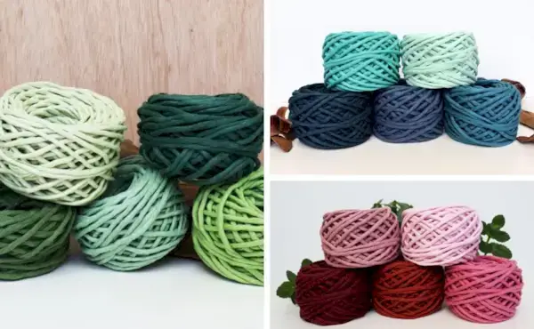 August Monthly Macrame Challenge - Macrame Half Mandala by Fibers of Mine 