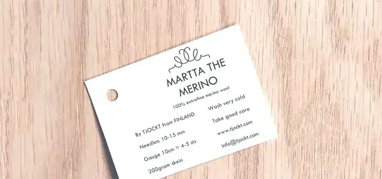 yarn label tag