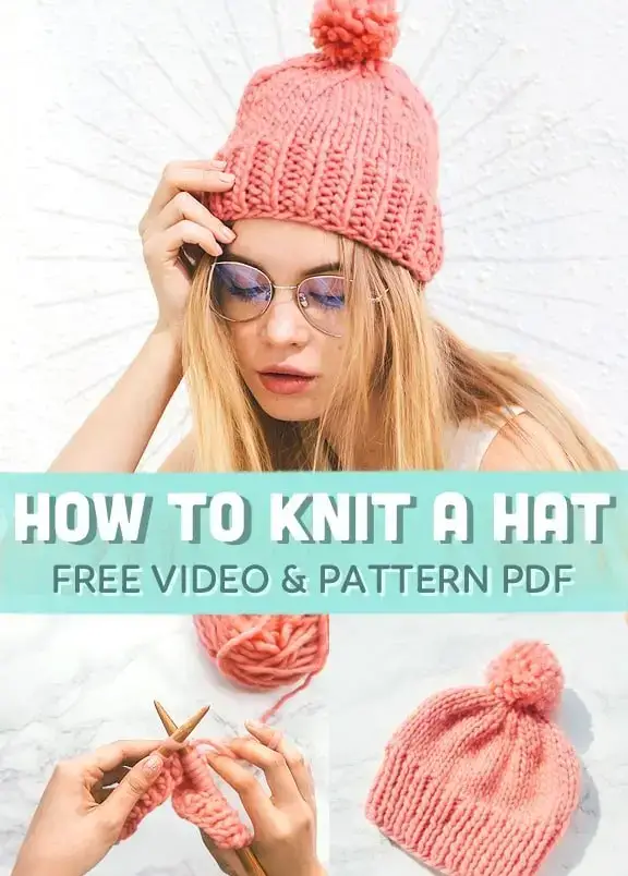 How to knit a hat for beginners on straight needles