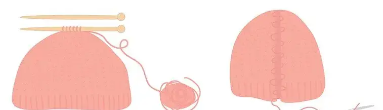 Kako plesti kapo na ravne igle (vadnica)