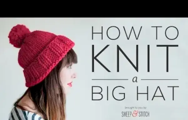 Cómo tejer un gorro grueso para principiantes