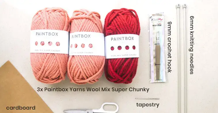 materials for knit slipper