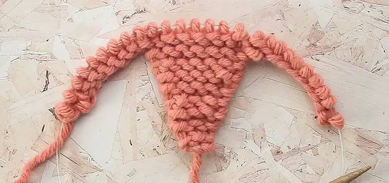 how to knit a slipper steps