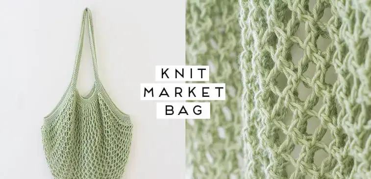 Strickmuster für Markttaschen (und kostenloses Video-Tutorial)