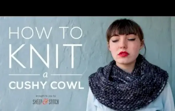 Cómo tejer un patrón para principiantes de bufanda infinita (Cushy Cowl)