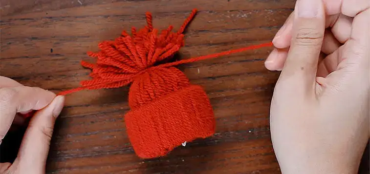 making a gnome ornament