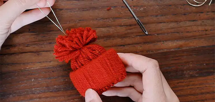 making a gnome ornament