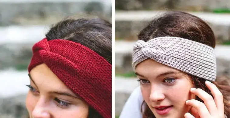 twisted headband knitting pattern
