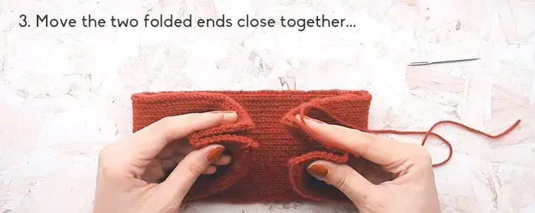 seaming headband together