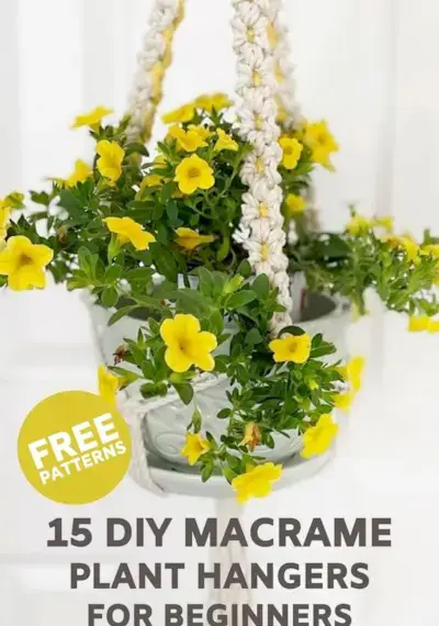 15 Completely Free DIY Macrame Plant Hanger Patterns for Beginners 