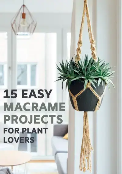 15 cintres pour plantes en macramé faciles à fabriquer que tout débutant peut fabriquer