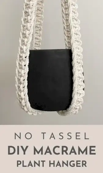 Soulful Notions의 화려한 태슬 마크라메 플랜트 행거 패턴 없음 - DIY 마크라메 플랜트 행거 튜토리얼